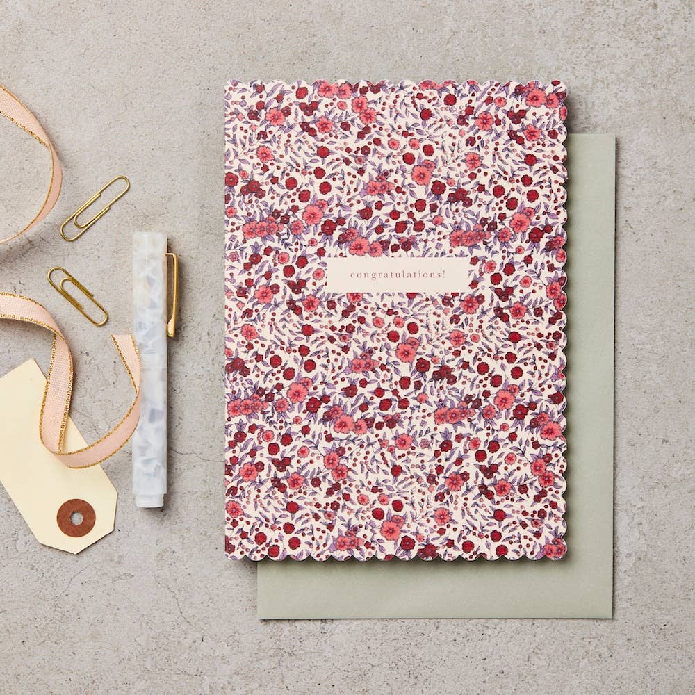 Katie Leamon - L&L Wild Rose Congratulations Card