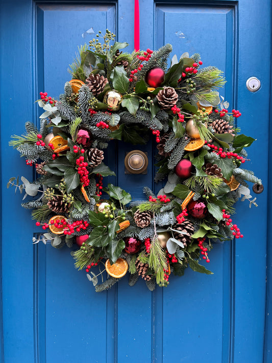 Les Portes du Soleil Christmas Door Wreath