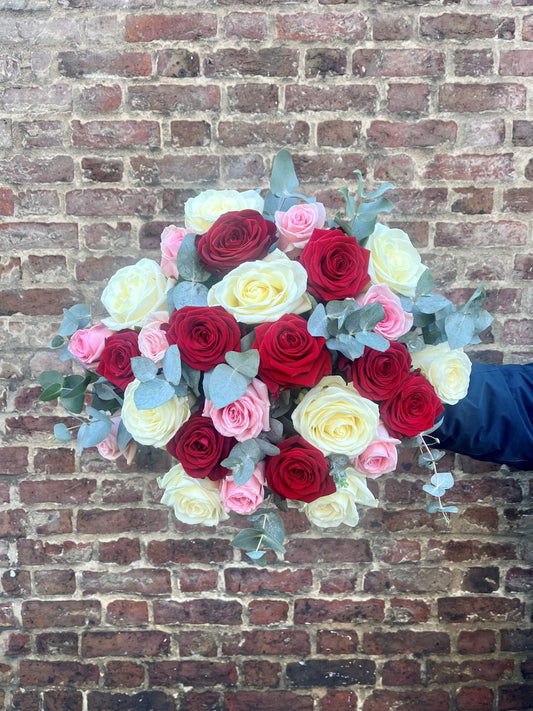 Luxury Mixed Roses Handtie