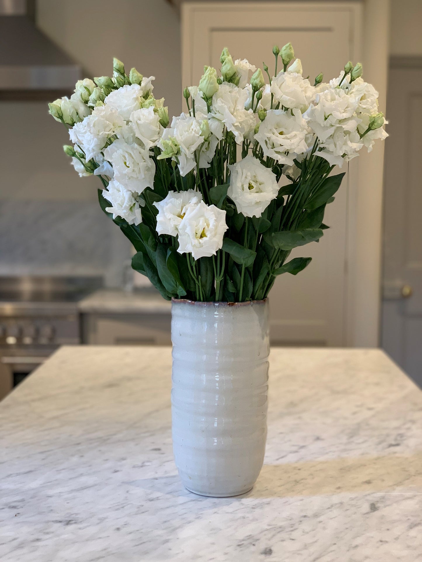 White Frilly Lisianthus