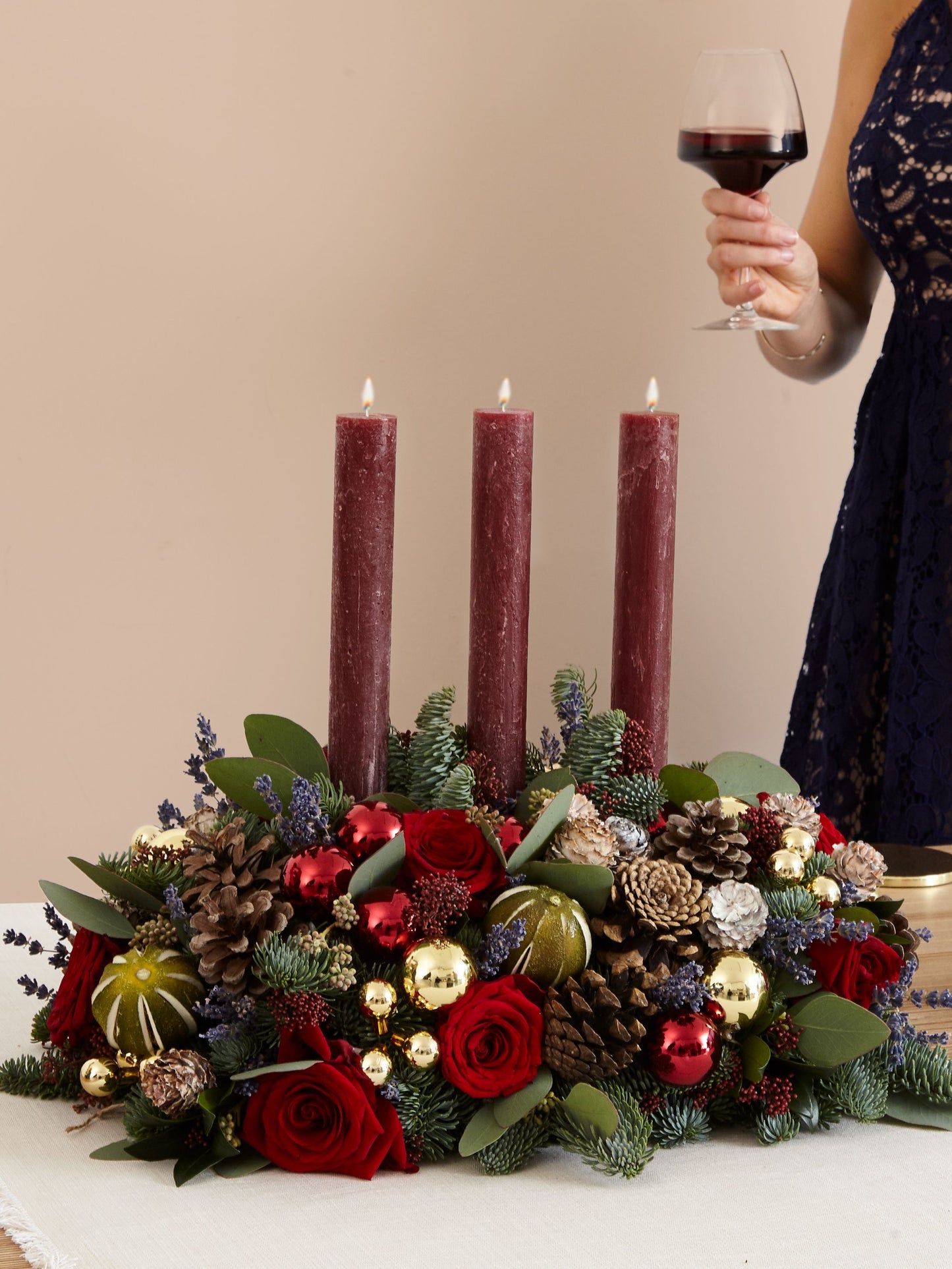 St Moritz table decoration