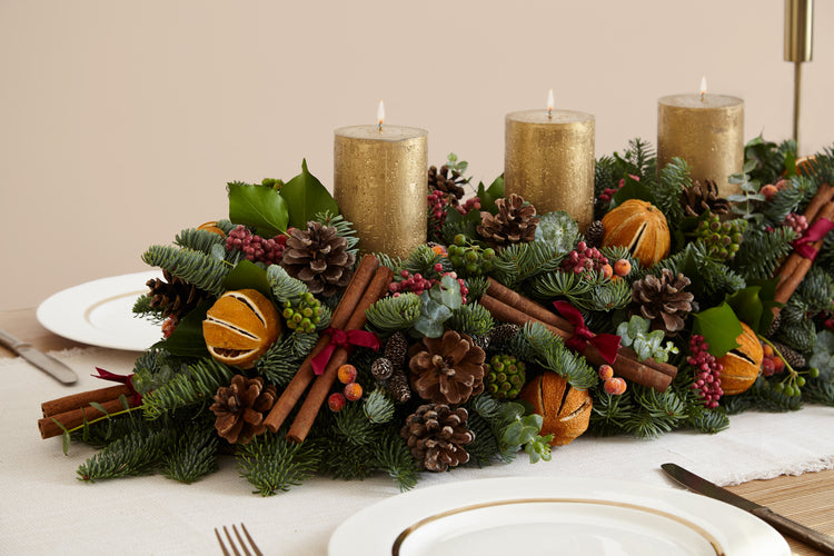 Christmas table decorations