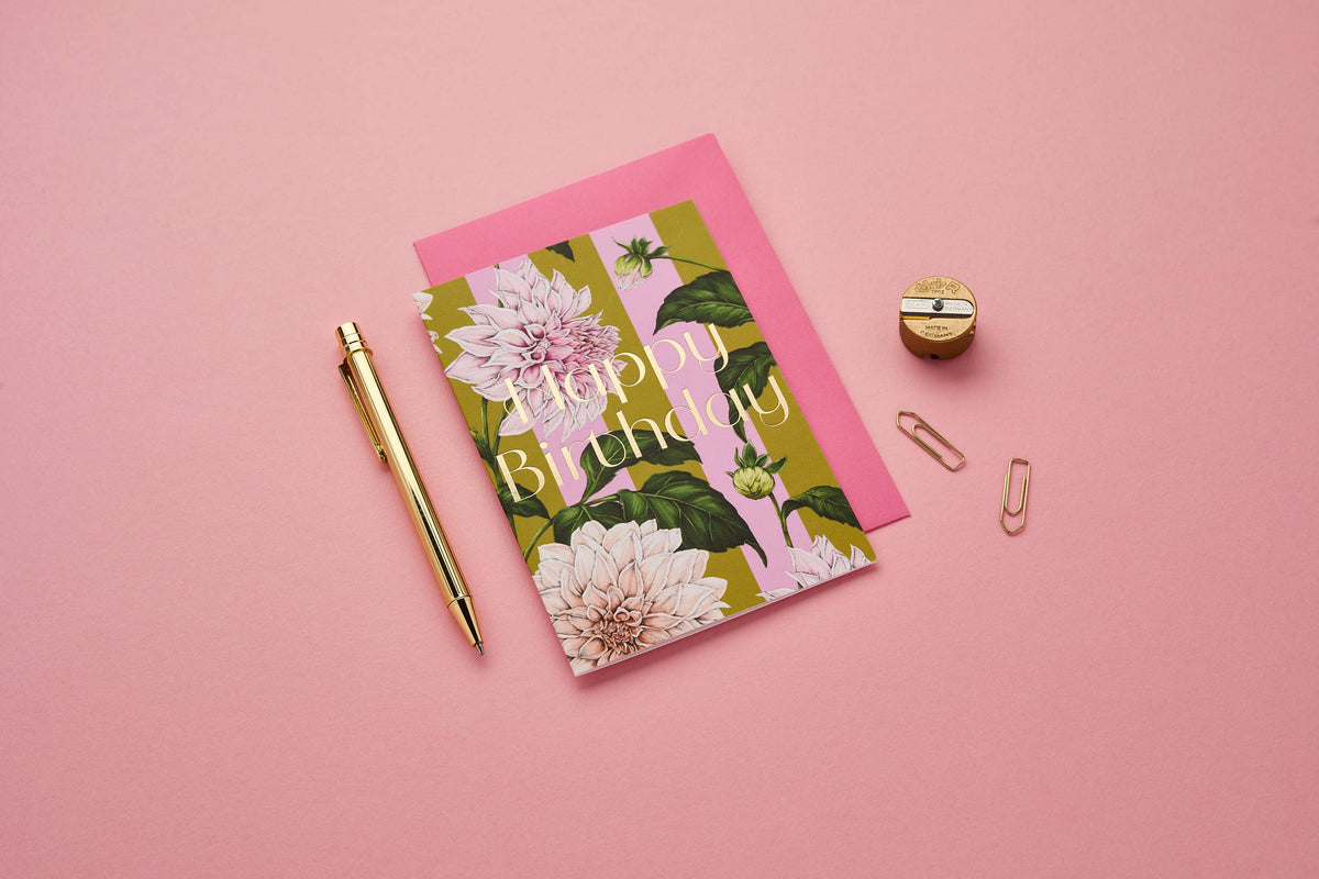 Catherine Lewis Design - Floral Riot - Happy Birthday - Card