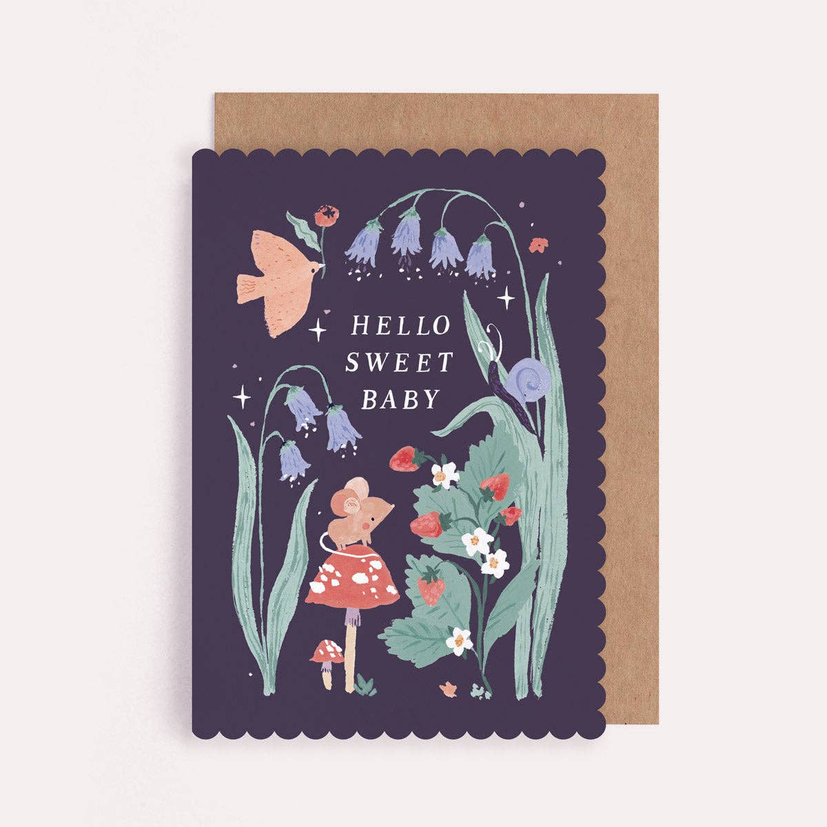 Sister Paper Co. | USA Duties Paid - Woodland New Baby Card | Newborn Baby Greeting Cards