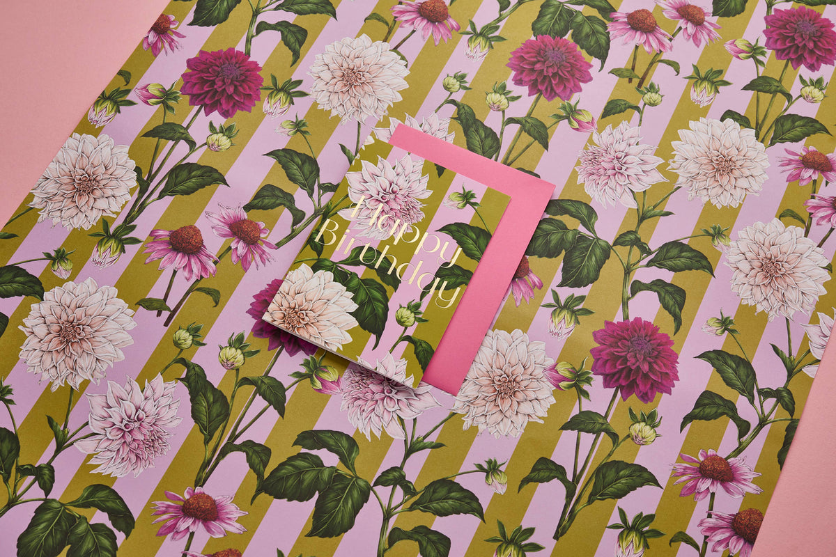 Catherine Lewis Design - Floral Riot - Happy Birthday - Card