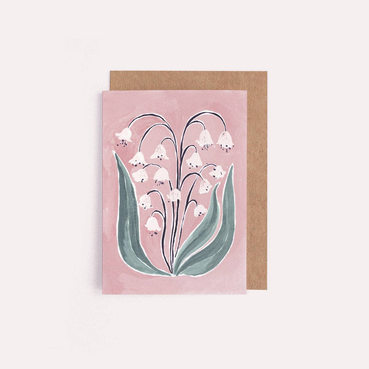 Sister Paper Co. | USA Duties Paid - Lily of the Valley Mini Card | Blank Card | Mini Cards