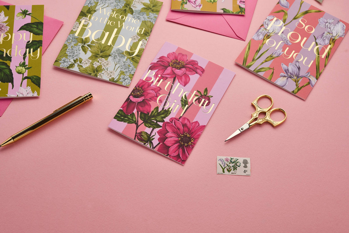 Catherine Lewis Design - Floral Riot - Birthday Girl - Card