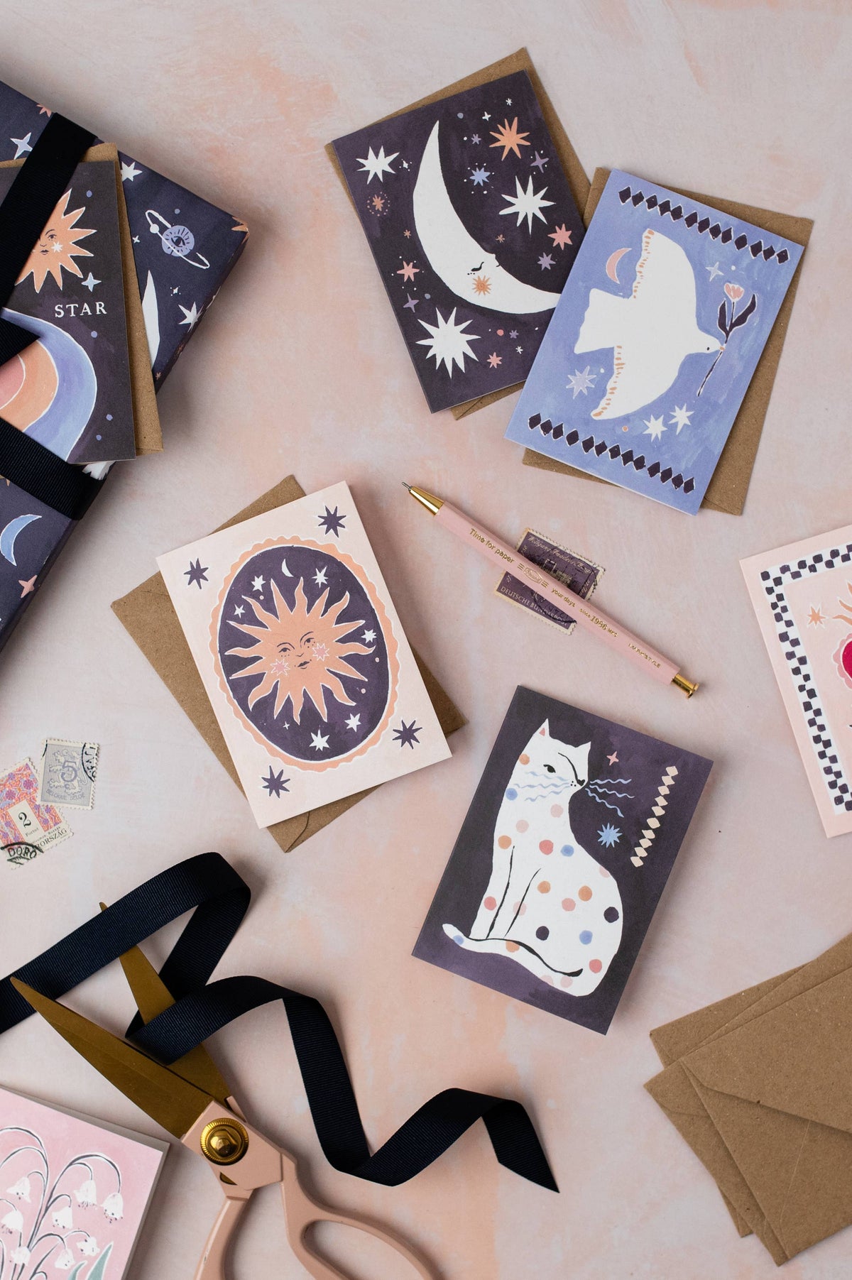 Sister Paper Co. | USA Duties Paid - Dove Mini Cards | Blank Mini Cards | Mini Greeting Cards