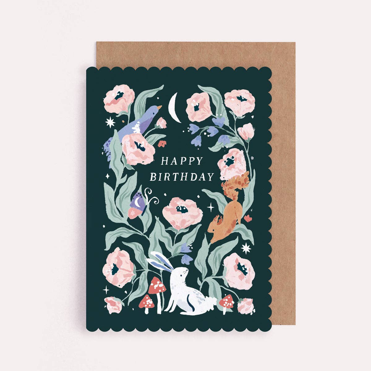 Sister Paper Co. | USA Duties Paid - Woodland Birthday Card | Botanical Birthday Cards