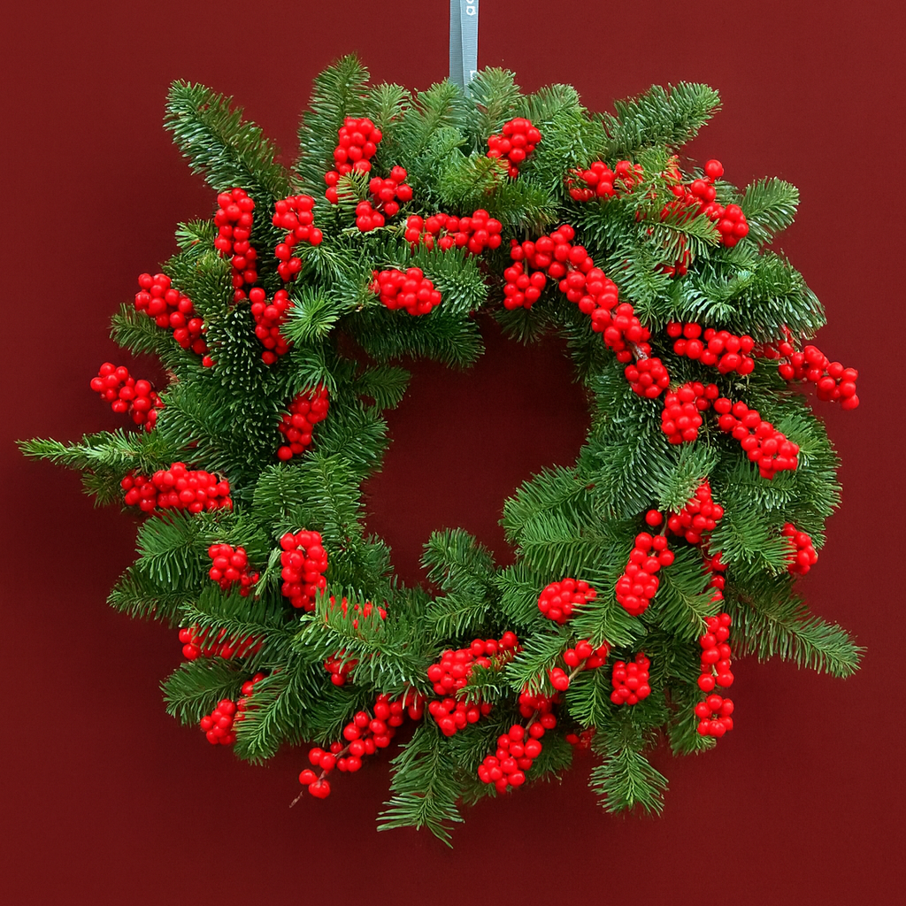 A Berry Merry Christmas Door Wreath