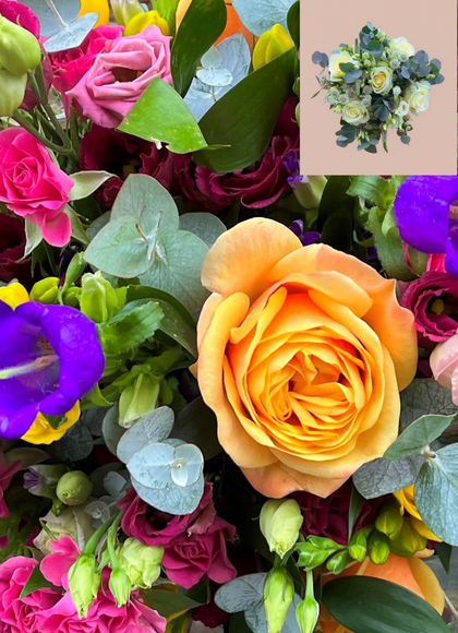 Bright & Colourful pre-designed bridal bouquet