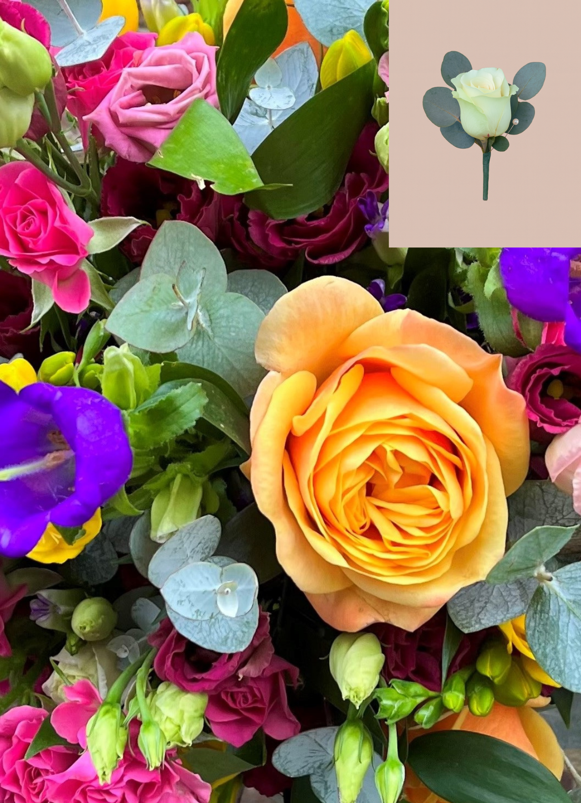 Pre-designed wedding flowers