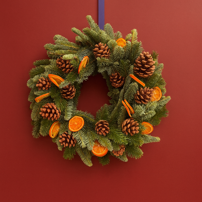 Christmas on the Common door wreath