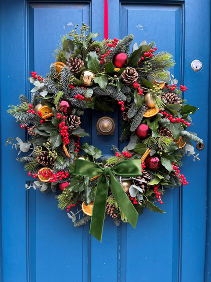 Les Portes du Soleil Christmas Door Wreath