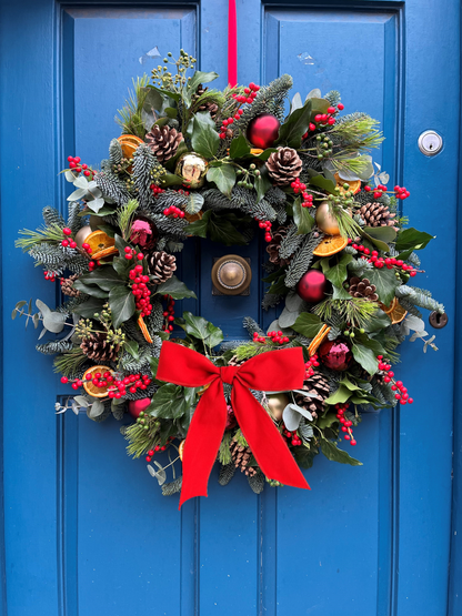 Les Portes du Soleil Christmas Door Wreath