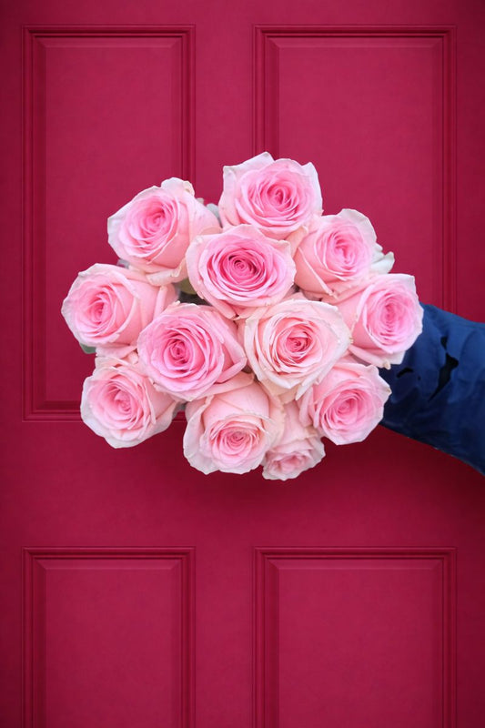 'Be My Valentine' Pink Roses