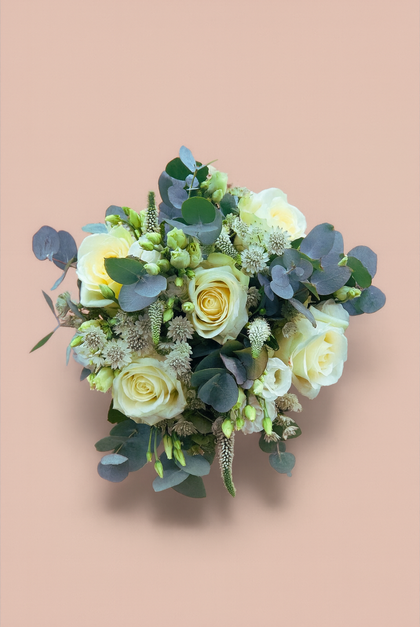 White & Green pre-designed bridal bouquet
