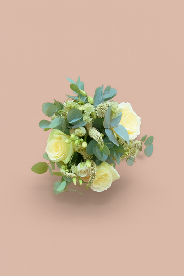 White & Green pre-designed bridesmaid bouquet