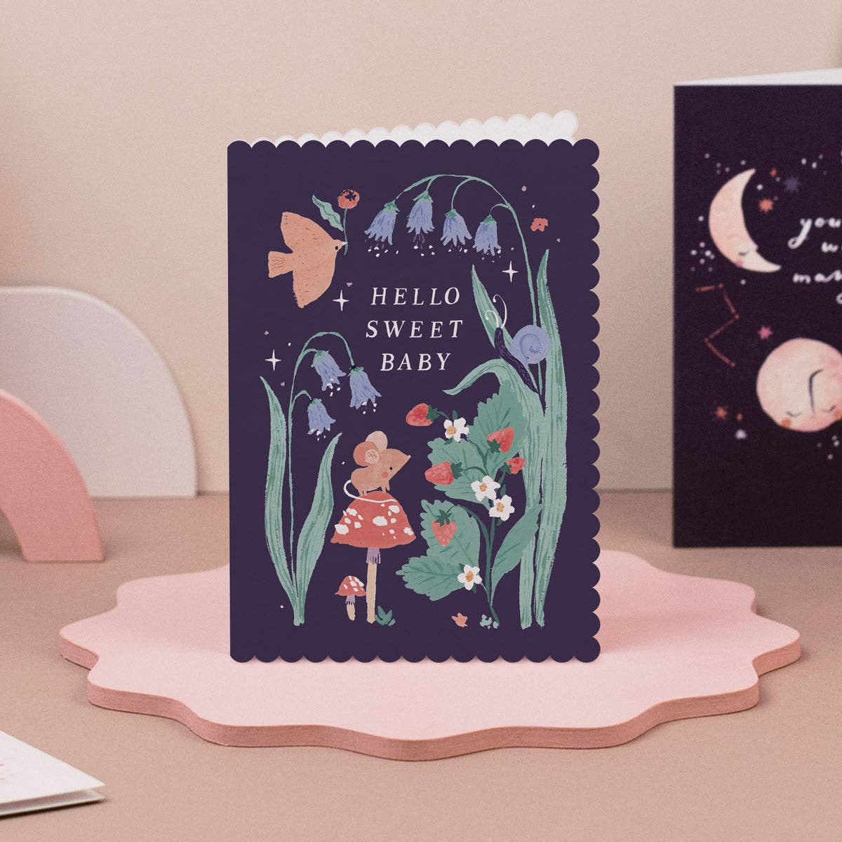 Sister Paper Co. | USA Duties Paid - Woodland New Baby Card | Newborn Baby Greeting Cards