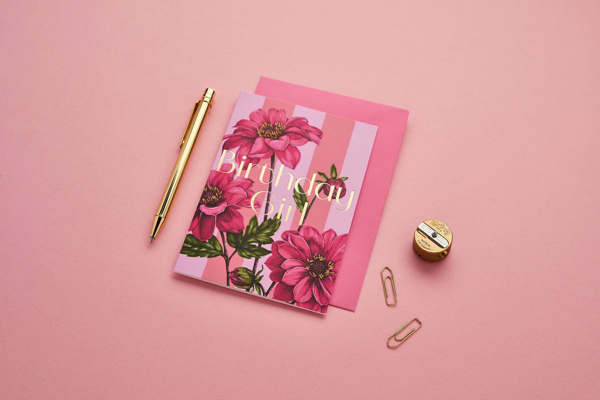 Catherine Lewis Design - Floral Riot - Birthday Girl - Card