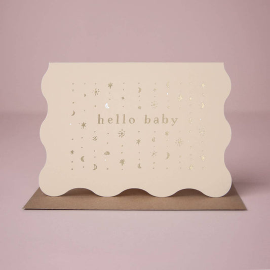 Stars Hello Baby Card