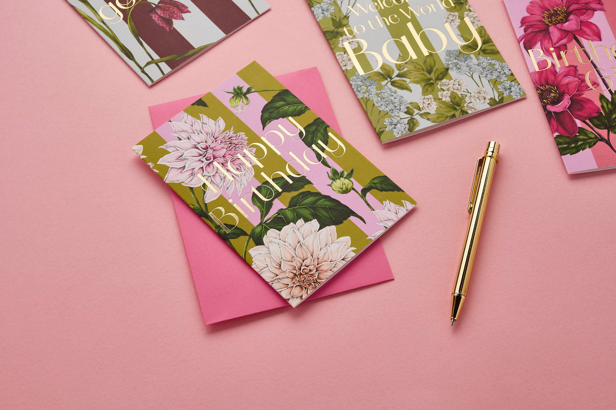 Catherine Lewis Design - Floral Riot - Happy Birthday - Card