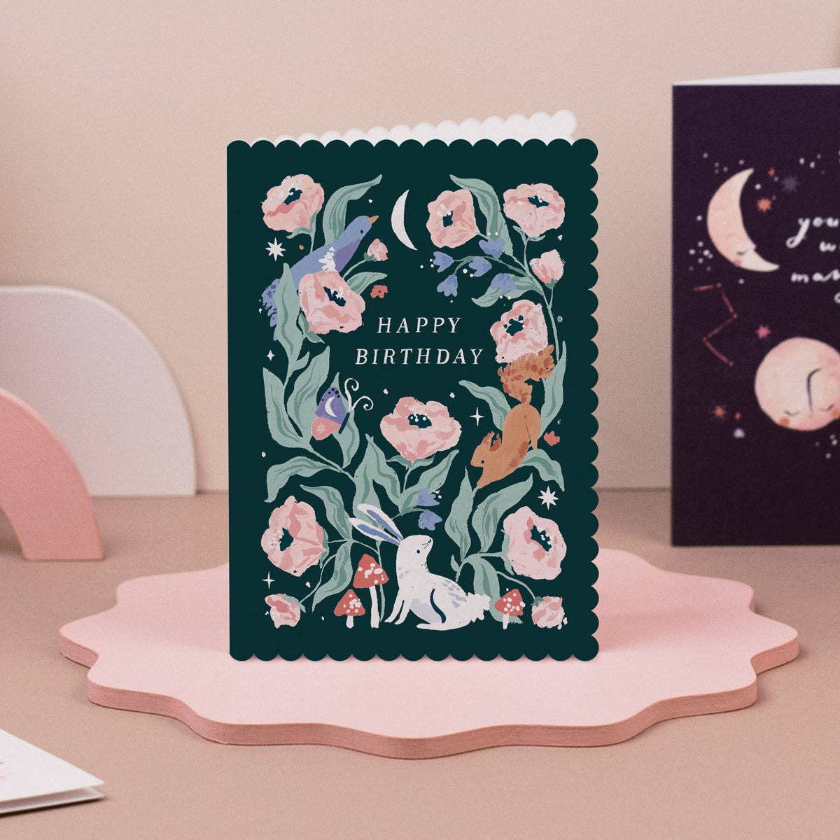 Sister Paper Co. | USA Duties Paid - Woodland Birthday Card | Botanical Birthday Cards