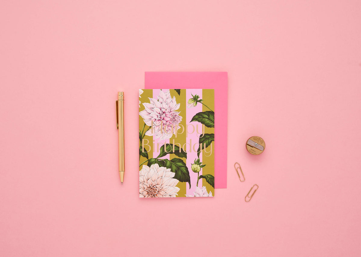 Catherine Lewis Design - Floral Riot - Happy Birthday - Card