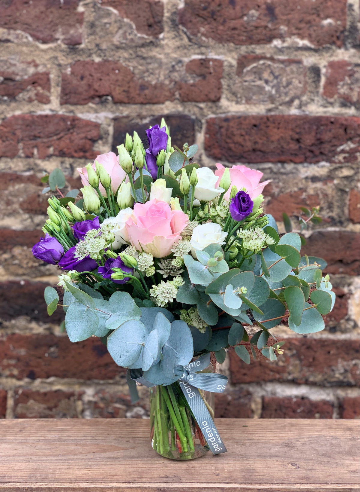 Seasonal Pretty Pastels jam jar arrangement