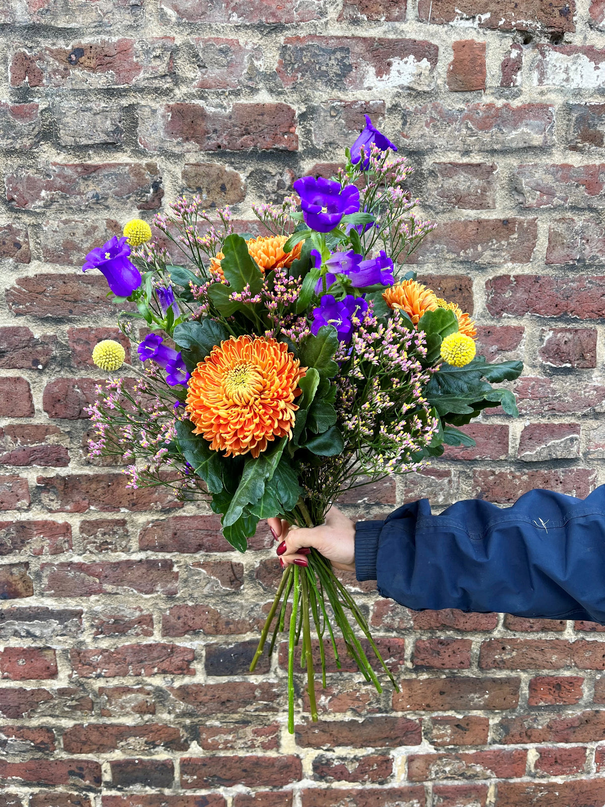 Seasonal Bold & Bright mixed flower bunch