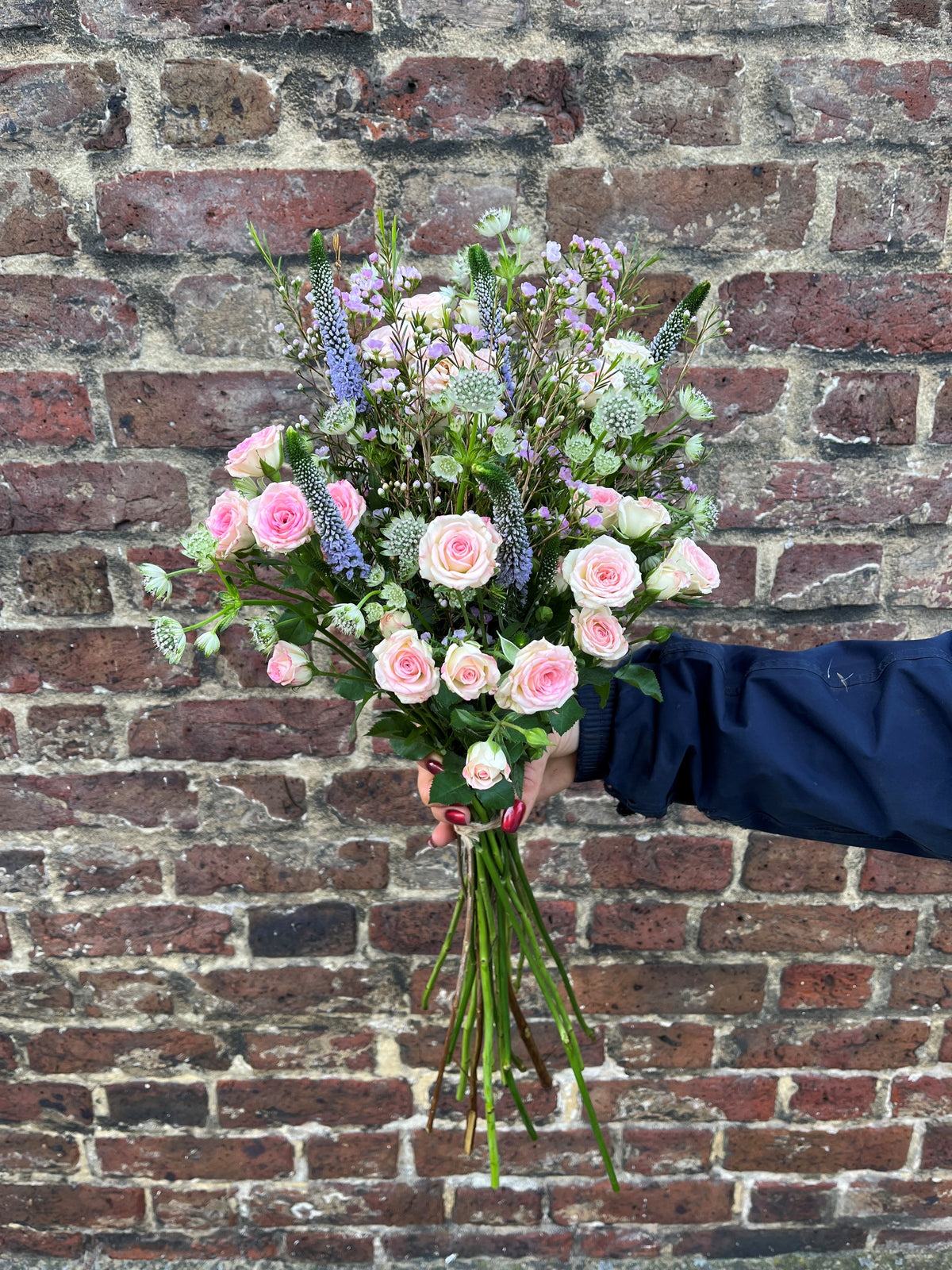 Seasonal Pretty Pastels mixed flower bunch